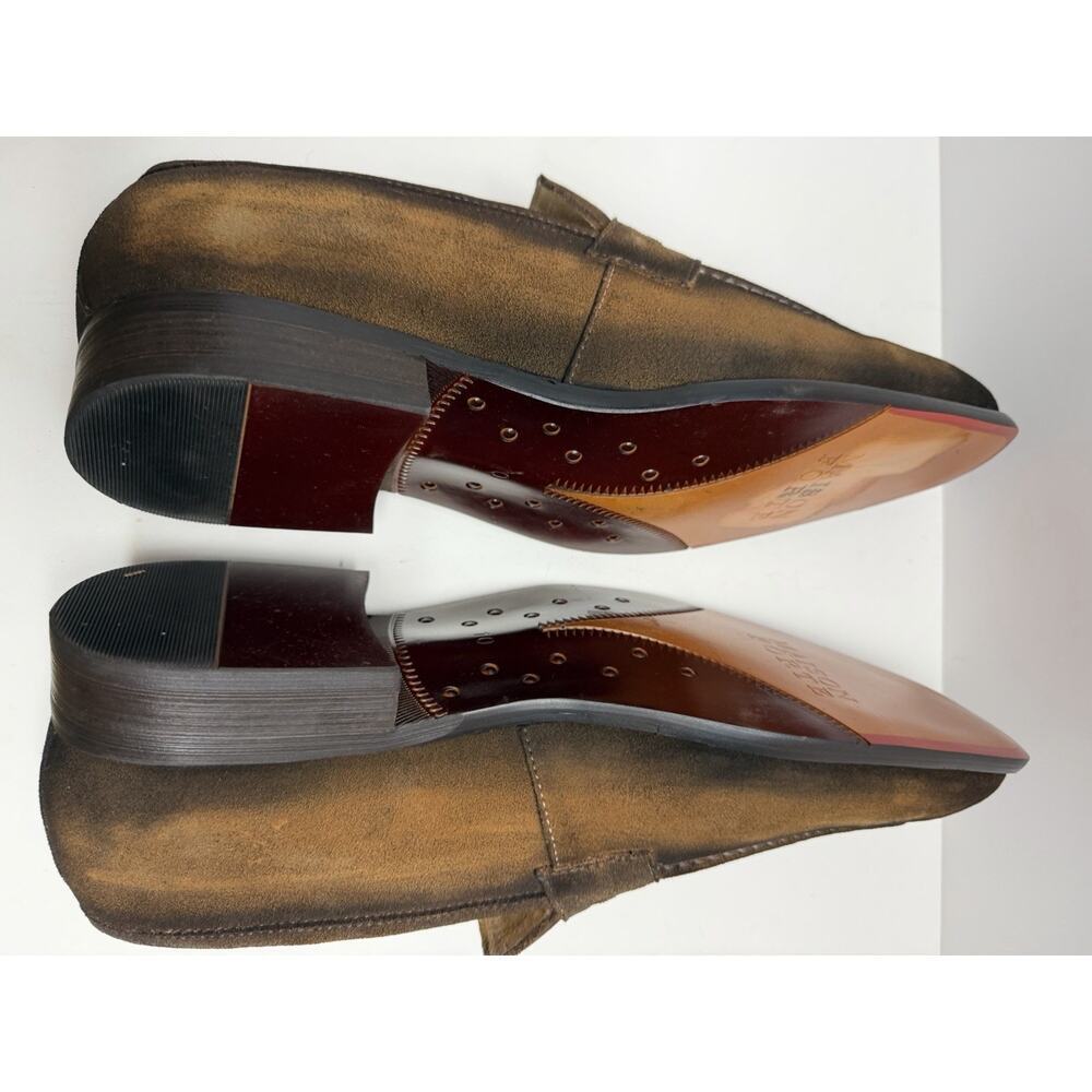 Maison Forte Men’s Slip On Ombré Dark Brown Loafers Pointed Toe Size 10 NWOB - Picture 5 of 12